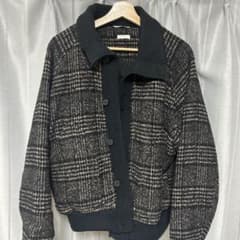 ZARAリブ襟切り替えジャケット - メルカリ