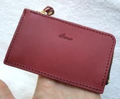 未使用品 bona イボーナ L-zipミニモ・ウォレット 限定色「プラム