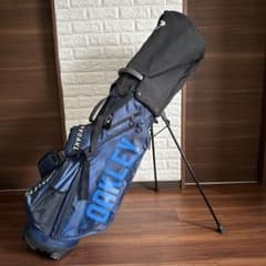 美品 オークリー BGSTAND 12.0 キャディバック ネイビーカモ 9.5