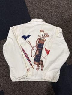 90s ポロ ラルフローレン ゴルフ バックプリント スイングトップ