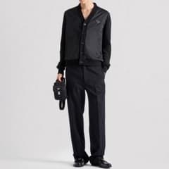 新品 定価35万 24AW PRADA カシミヤ ウール ナイロン カーディガン