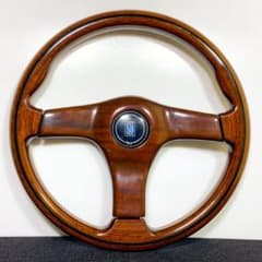 ナルディ ガラ3 タイプ3 36.5Φ マホガニー 美品 ホーンボタン付 希少