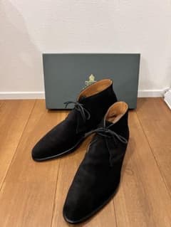 CROCKETT&JONES チャッカブーツ UK6.5E 黒 別注 - メルカリ