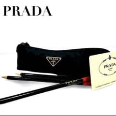 正規品 美品 PRADA プラダ ペンケース ポーチ 黒 ナイロン ギャラ