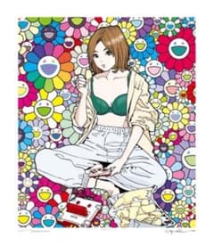 江口寿史・村上隆エディションサイン入りコラボレーション版画