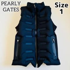 1596【極美品】パーリーゲイツ エアーベスト 超軽量 調節可能 ダウン