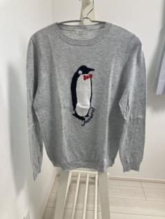 persodea ペンギン柄 グレー セーター L トムブラウンみちお - メルカリ