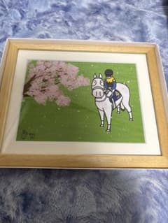 おがわじゅりイラストパネル（ソダシ） 直筆サイン入り JRAポイント