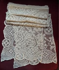 希少 新品 カーテン イギリス ヴィンテージ トスカーナレース