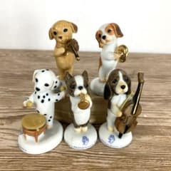 陶器 セトクラフト パピーズ フィルハーモニックオーケストラ犬 5点SET