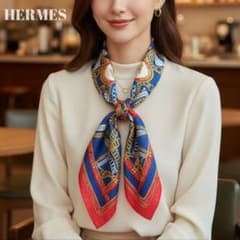 極美品】HERMESエルメスカレ90 MAILLONSマイヨンレッドネイビー - メルカリ