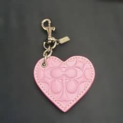 新品未使用】coach コーチ キーリングキーホルダー ハートモチーフ