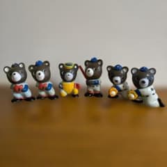 昭和レトロ たくぎん たくちゃん ソフビ貯金箱 野球シリーズ6体セット