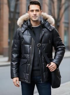 MALE&CO 極上の暖かさと上質さを纏う レザーキルティングダウン