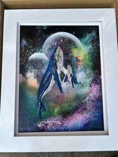 ひ*ろ様 ⭐︎匿名配送スプレーアートエデンF 6サイズキャンバス白額