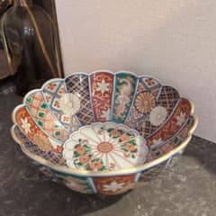 大聖寺伊万里 菊花文 菊花鉢型 お椀 1個 金襴手 - メルカリ