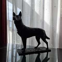 F. Dillon 犬のブロンズ彫刻 - メルカリ