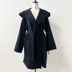 JOSEPH ジョゼフ カシミヤ混ウールポンチョ ブラック ダブルフェイス