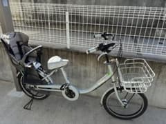 広島 直接引渡のみ）非電動 ビッケモブ リアチャイルドシート付 ブルー