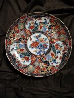 有田焼 丸五謹製 孔雀牡丹紋 大皿 - メルカリ