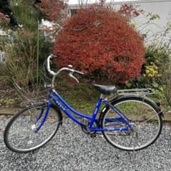 AEGIS シティサイクル 青色 前バスケット付き - メルカリ