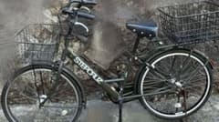 STEPCRUZ自転車 シティサイクル オリーブグリーン 直接引き取り - メルカリ