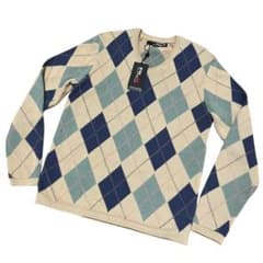 未使用 RLX ゴルフ ラルフローレン 防風裏地付き セーター ニットS 綿