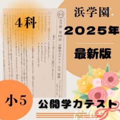 最新版 2025年 小5 浜学園 公開学力テスト 公開テスト 4科目 - メルカリ
