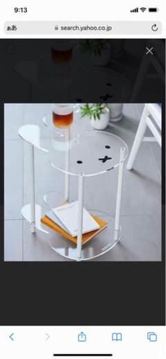 値下げ ミッフィ サイドテーブル ホワイト - メルカリ