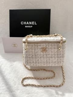 CHANEL ノベルティ チェーン ショルダーバッグ ツイード 週末価格