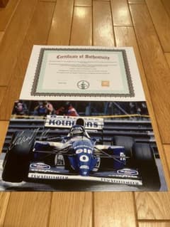 デーモン ヒル 直筆サイン ウィリアムズルノー 1994 証明書付き モナコ
