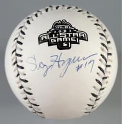 長谷川滋利 2003年オールスター球 直筆サインボール+ボールケース/大谷