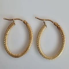 K18 フープ ピアス 750 Italy ウノアエレ ジュエリーツツミ ete - メルカリ