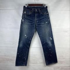 希少 Levi's 501xx 復刻 BIGE ペイント 縦落ち - メルカリ