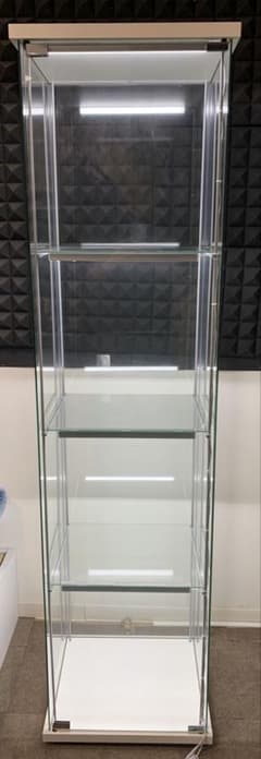 IKEA デトルフ ガラスケース LEDライト付き 【梱包・たのメル便