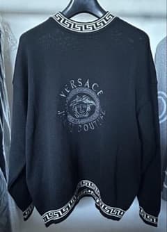 太郎様専用 VERSACE ヴェルサーチ メデューサロゴ刺繍 クルーネック