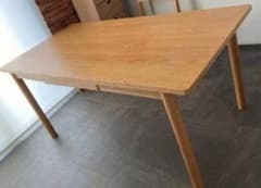 関東圏限定】unico CRAFF ダイニングテーブル オーク材 W1600 - メルカリ