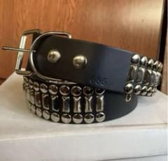 激レア 666 リベットインゴットスタッズベルト Sサイズ y2k - メルカリ