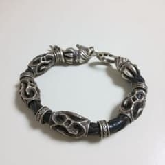 ☆ ナグァール シルバー925 レザーブレスレット 美品 希少 - メルカリ