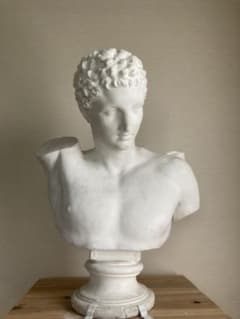 ヘルメス 胸像 石膏像 重さ13.5kg 高さ約80cm - メルカリ