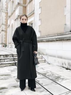 RIM.ARK リムアーク ルーズオーバータックコート ブラック - メルカリ