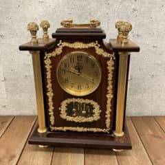 昭和レトロ セイコー クオーツ QW428B 置時計 時計 アナログ 連続秒針