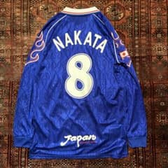 asics 日本代表 中田英寿 カズ サッカー ユニフォーム XL オフィシャル
