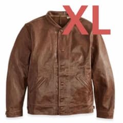 リーバイス メンロー コサック レザー ジャケット ブラウン XL - メルカリ