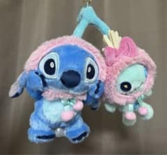 スティッチ＆スクランプ ぬいぐるみキーホルダーGLOSSY FRUITS - メルカリ