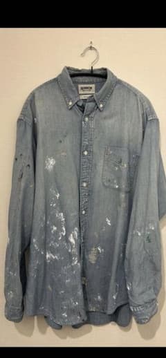 H*o様 BOWWOW デニムシャツ ペイント加工 - メルカリ