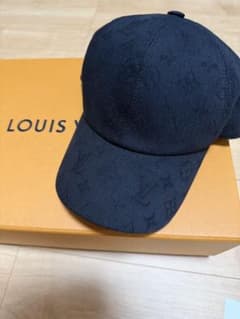 ルイヴィトン キャスケット モノグラム エッセンシャル 帽子 黒 62