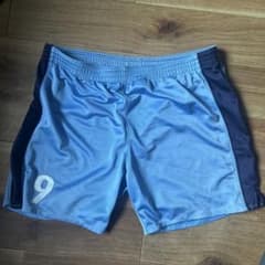 バレーボールパンツ 青 9番 asics - メルカリ