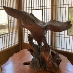 木彫り 鷲 - メルカリ