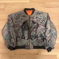 Mowalola graffiti Bomber Jacket - メルカリ